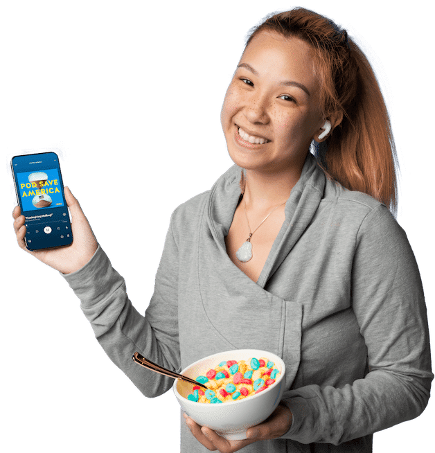 an example of podcast advertising conversion for magic spoon with pod save america